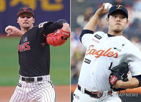 한국시리즈 1차전 선발투수 나왔다… LG 톨허스트 vs 한화 문동주[KS 미디어데이]