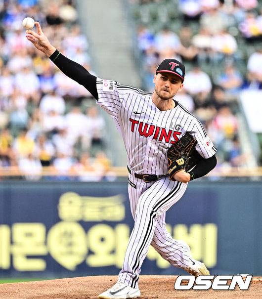 '역대 최초 LG-한화 맞붙다' 1차전 선발 문동주 vs 톨허스트, 강속구 대결이다 [KS 미디어데이]