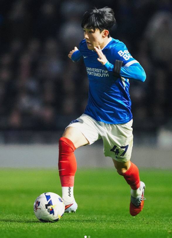 [챔십현장리뷰]'양민혁 67분-배준호 71분' 스토크시티, 포츠머스 원정 승리(코리언더비)