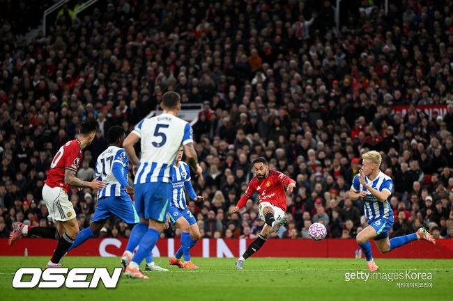 '이거 심상치 않다' 맨유, 브라이튼 4-2 격파하며 3연승 행진...리그 4위로