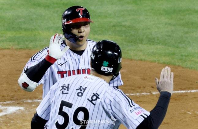 '7G 11타점' LG 역사상 이런 클러치히터 없었다, '단 두 번 만에' 구단 KS 최다 타점 경신