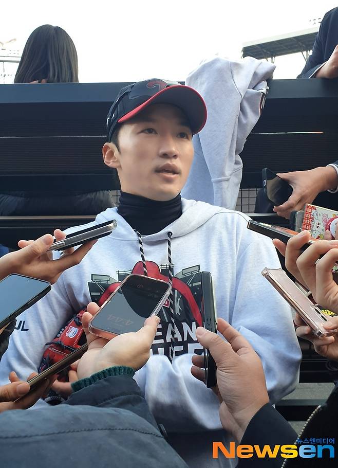 LG ‘캡틴’ 박해민 “문현빈, 국대서 만나면 수비 아낌없이 알려줄 것..나는 타격 배우고 싶어”