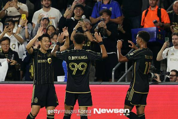 ‘손흥민 기점→결승골’ LAFC, 오스틴에 PO 1차전 2-1 신승
