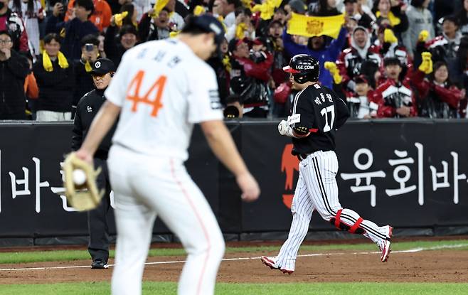 한화 김서현, 또 9회 피홈런...버티지 못하고 임무 완수 실패 [KS4]