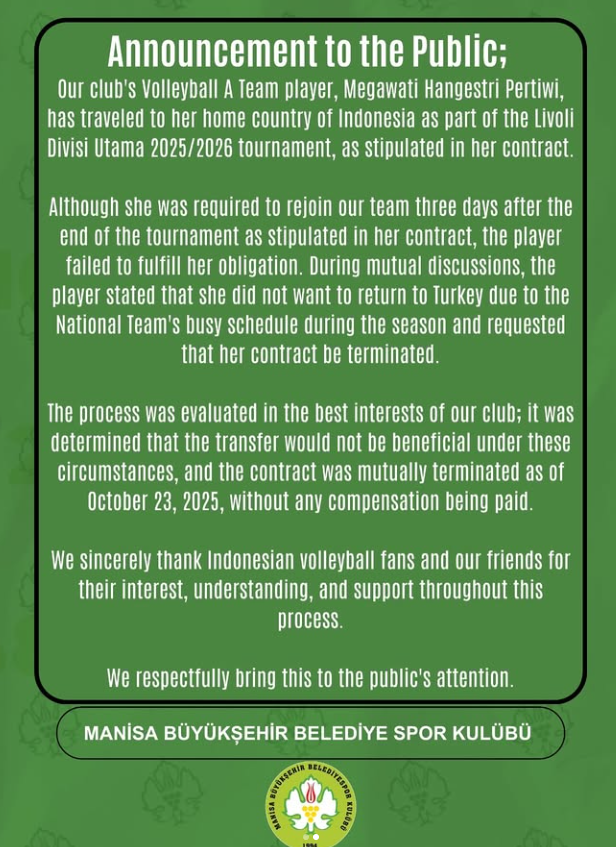 튀르키예서 별안간 떠난 메가, 인니 여론은 '들썩'...