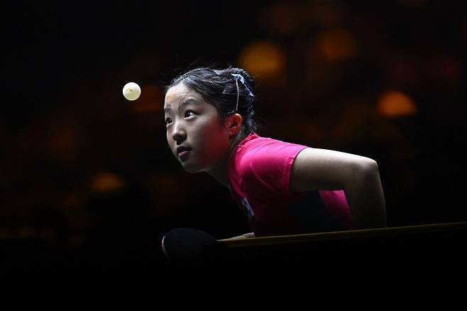 女 탁구 간판 신유빈, WTT 몽펠리에 대회에서 3-0 완승...양샤오신 꺾고 16강 진출