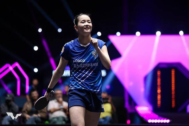 女 탁구 간판 신유빈, WTT 몽펠리에 대회에서 3-0 완승...양샤오신 꺾고 16강 진출