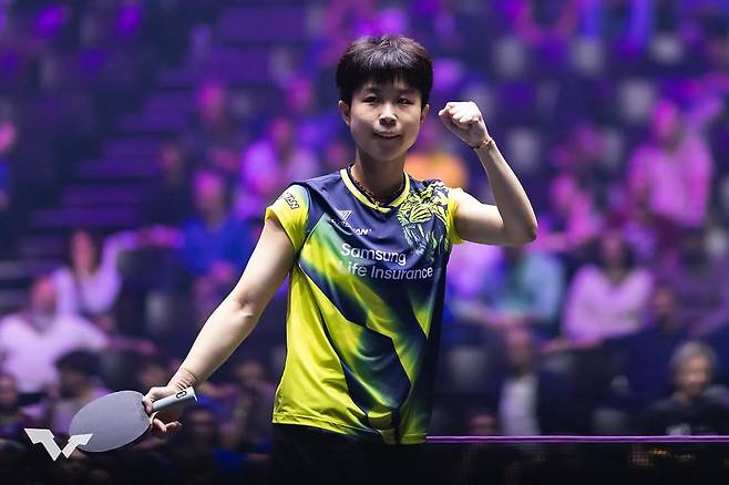 탁구 신유빈, 중국 또 넘었다…세계 8위 천이 꺾고 WTT 대회 4강