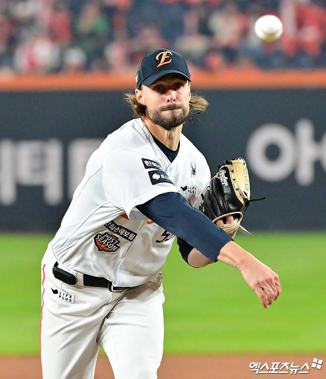 '폰세 떠나겠지만' 117구 투혼 와이스 한화 남는다?…