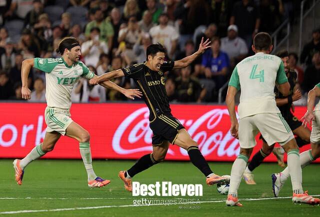 몸통 박치기 시도할 틈도 안 줬다… 오스틴전 1G 1AS 손흥민, 2G 부앙가 '흥부듀오' 이 콤비를 MLS서 누가 막나?