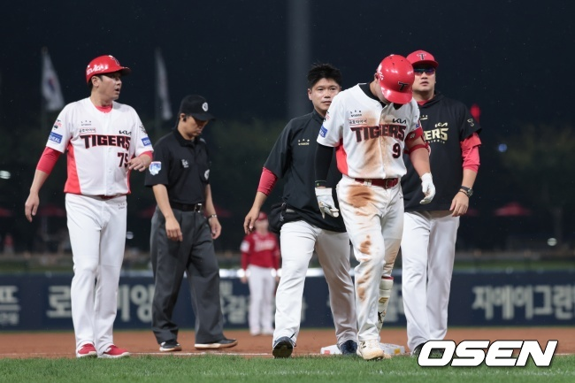 꽃감독은 1루수도 시킨다 했는데 마무리 캠프 왜 빠졌나...윤도현 또 부상 악몽, 왼쪽 대퇴근 근육손상