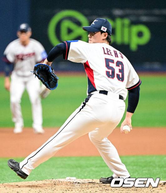 'KKKKKKKKKKK, 5회까지 11탈삼진' 대표팀 마운드 철벽, 6회 노히트 깨지다 [대표팀 평가전]