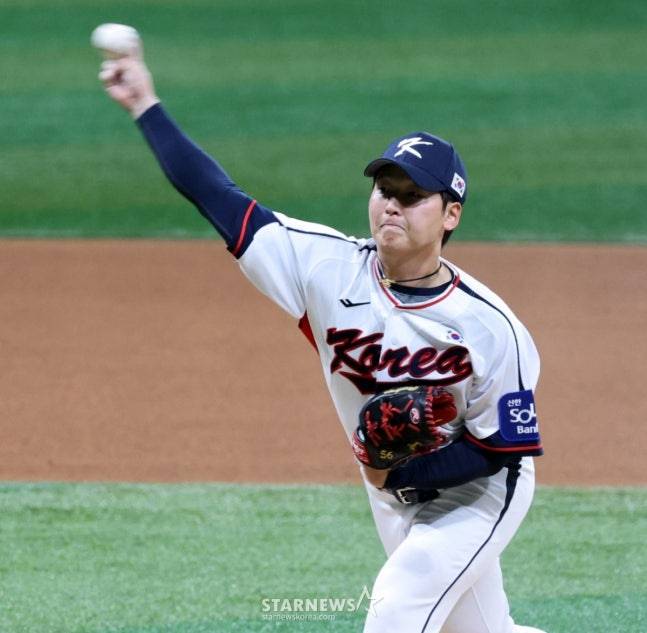 '왜' 김서현은 9회 3점차에 등판하지 않았나, 5회까지 완벽 노히트라니... 韓 투수진 '한일전' 기대감 높였다 [고척 현장]