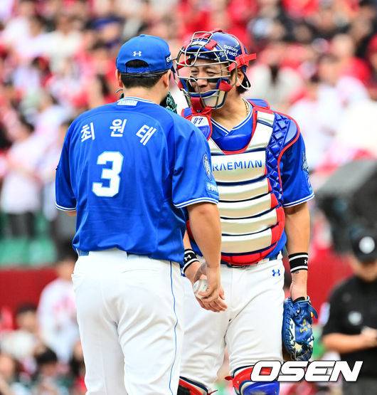 세대교체 가속 페달 밟은 삼성이 강민호를 놓치면? 답은 롯데가 이미 보여줬다