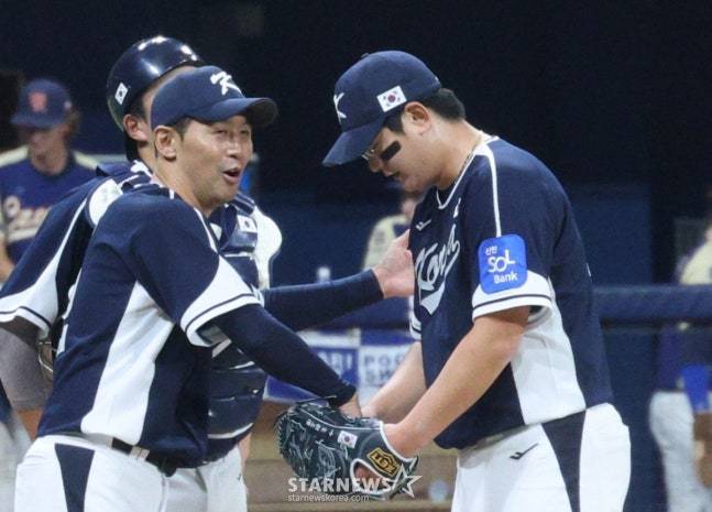 '대체' 김서현은 왜, 고개 흔들더니 '100% 직구 승부'...