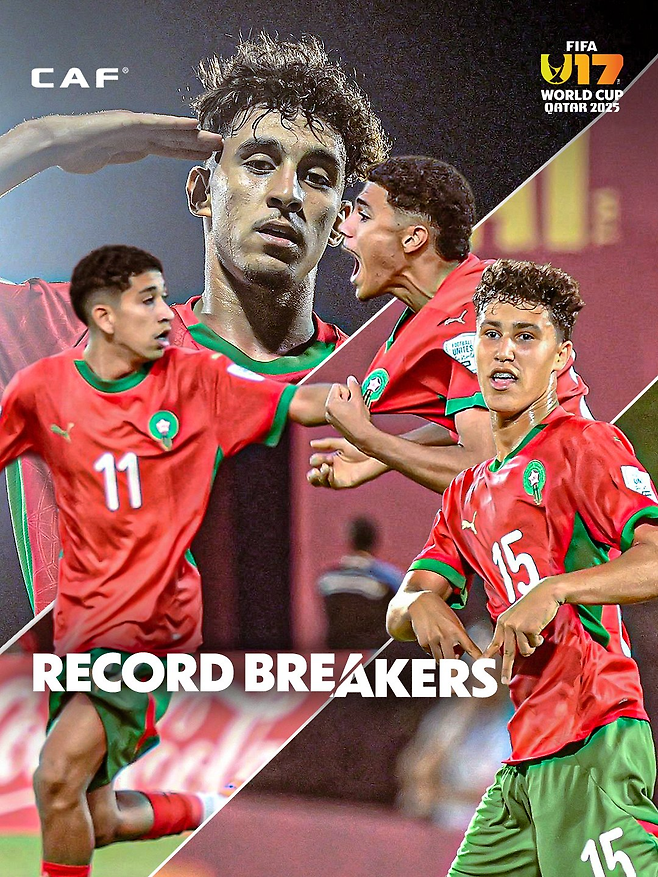 ‘월드컵에서 16-0’ 축구야 핸드볼이야?···모로코, U-17 뉴칼레도니아전 역대 최다 점수 승리