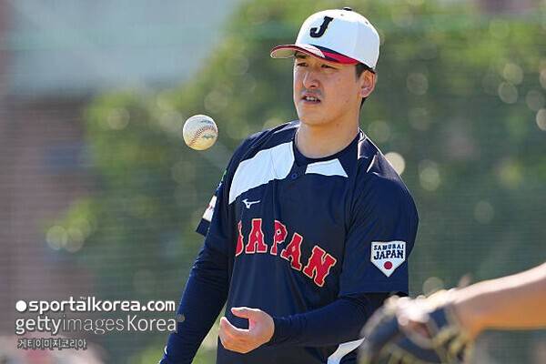 日 '한국 킬러'가 2⅔이닝 9실점 '와장창', 평가전 앞두고 급격한 난조…