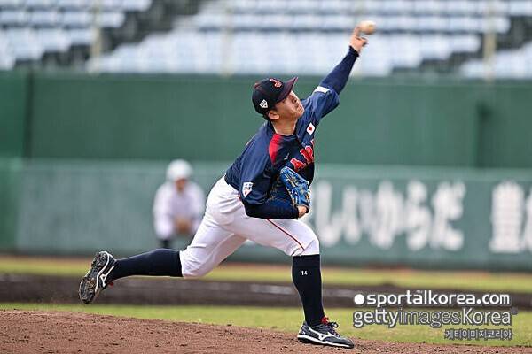 日 '한국 킬러'가 2⅔이닝 9실점 '와장창', 평가전 앞두고 급격한 난조…