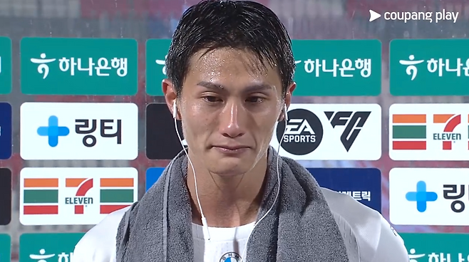 “친정팀에 대한 예우” 결국 눈물까지…‘2주 전 전역→김천전 결승골’ 강원 박상혁이 보여준 진심