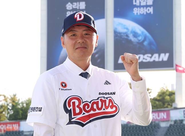 '박찬호 두산행 유력' 소문에 김원형 감독 미소