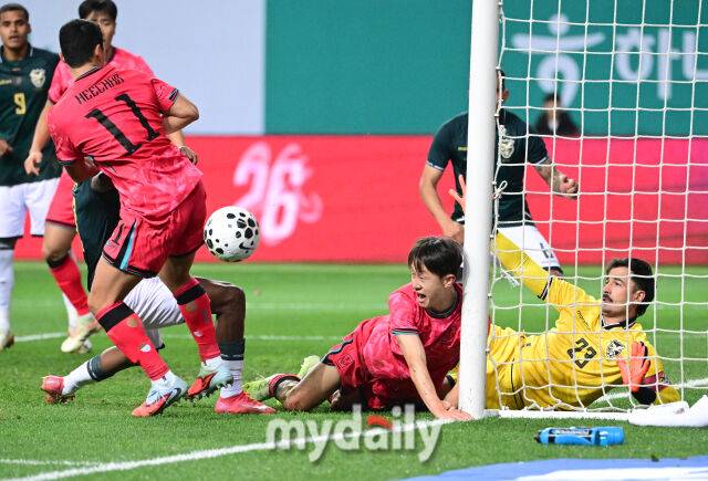 '76위' 볼리비아 상대로 최악의 졸전! 홍명보호, 전반전 0-0 마무리...유효슈팅 2-3으로 열세 [MD현장]