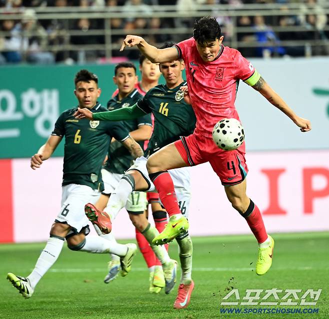 [대전현장]이래서 월드클래스구나…'100점'은 아니었던 볼리비아전 수비, 여실히 드러난 KIM 위력