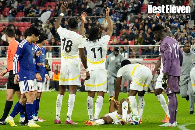 일본전서 끔찍한 부상… 발목 부러진 가나 미드필더 프랜시스, 한국전 결장 확정·월드컵도 불투명