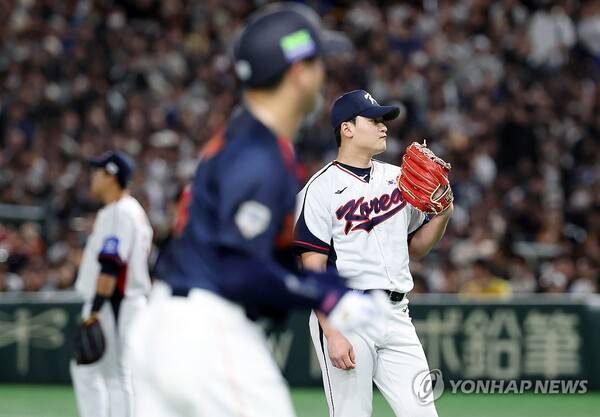 1이닝도 못막는 한국 불펜… 2이닝만에 6실점, 4-6 역전 허용 [야구 한일전]