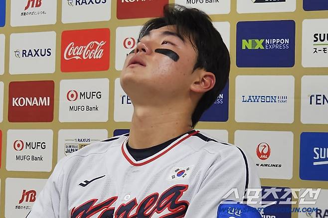 기적의 동점 솔로포 김주원의 '눈물의 기자회견'. 외할아버지 장례식 안가고 일본남았다[도쿄 인터뷰]