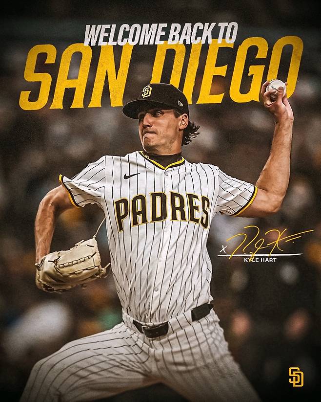 ‘NC 복귀 없다’ 하트, 샌디에이고와 2+1년 계약 ‘ML 생존 성공’