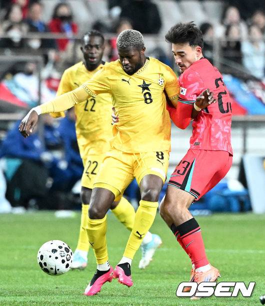 ‘무색무취’ 카스트로프 답답한 경기력, 결국 전반전 끝나고 교체…홍명보 감독이 안 쓴 이유 있었네 [한국 가나]