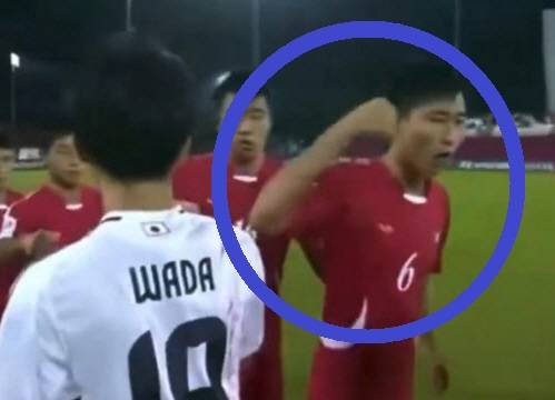 북한 주먹질 추태에 '절레절레' 日 선수들