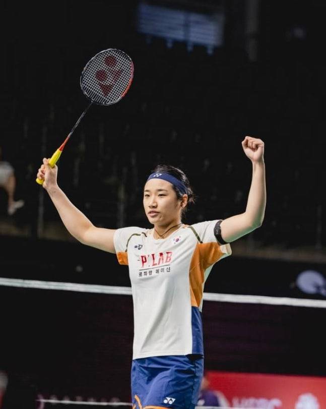 안세영, 포효 대신 손하트 '와!'…33분 만에 압승+10관왕 거침 없다→대만 선수 꺾고 '호주 오픈 8강행'