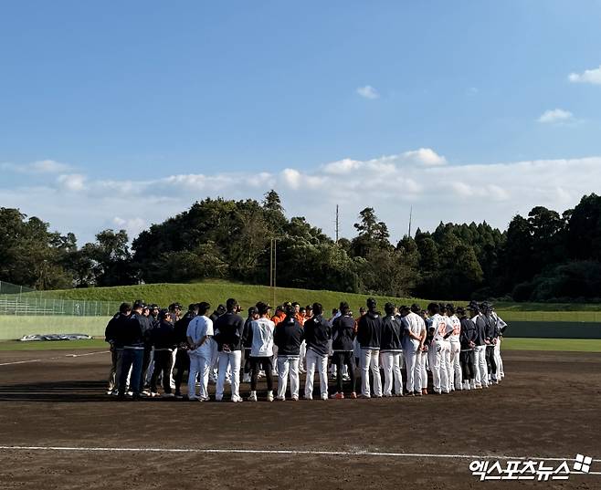 한화, 벌써 스프링캠프 명단 윤곽 나왔다…'마무리캠프 종료' 김경문 감독