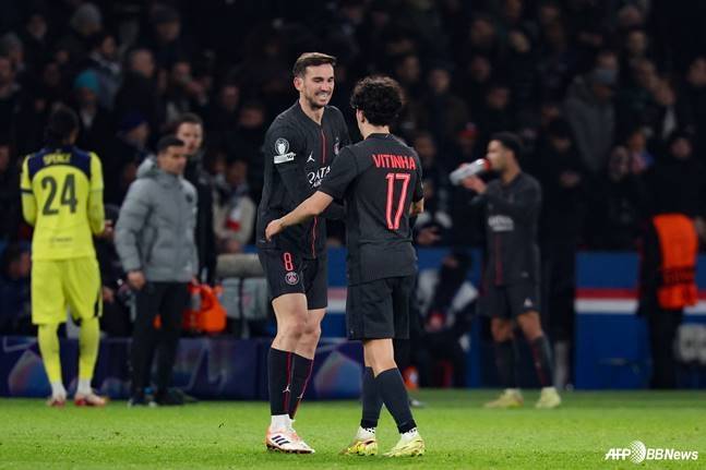 이강인 투입 후 '3골 폭발' PSG, 토트넘 격파→'챔피언스리그 2위' 점프... '깜짝' 비티냐 해트트릭