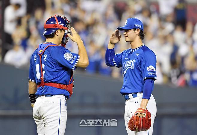 구자욱, FA 강민호에 강한 러브콜 “빨리 계약했으면…어디 가지 말고 오래오래 같이 야구해요” [SS시선집중]