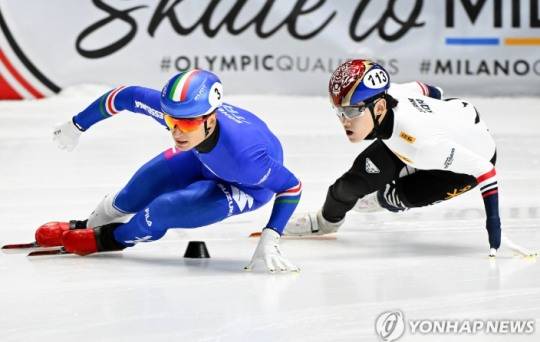 한국 쇼트트랙, 남자 500m 올림픽 출전권 3장 중 1장 놓칠 위기...4개 대회 연속 노메달