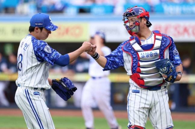 '내년 FA 최대어' 원태인, 삼성에 '강민호 잔류' 강력 요청