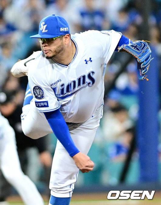 후라도의 불룩한 배 어디 갔어? 삼성 팬들 놀라게 한 ‘야구 주머니 실종 사건’