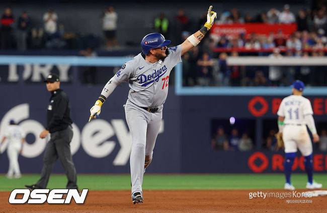 ‘로하스 550만 달러 재계약’ 다저스, 송성문은 선택지에서 사라졌나…김혜성과 재회 불발 유력