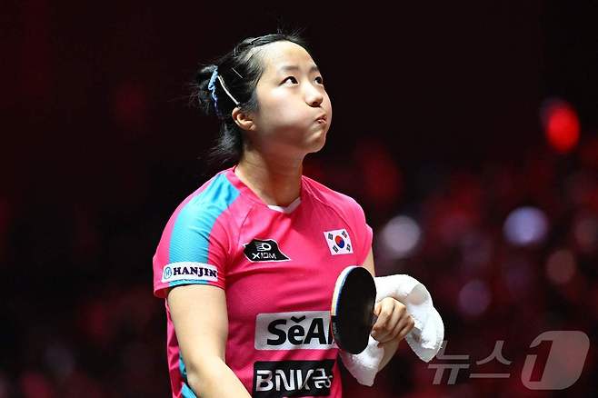 '신유빈 아낀' 한국 탁구, 혼성단체 월드컵서 중국에 0-8 패배