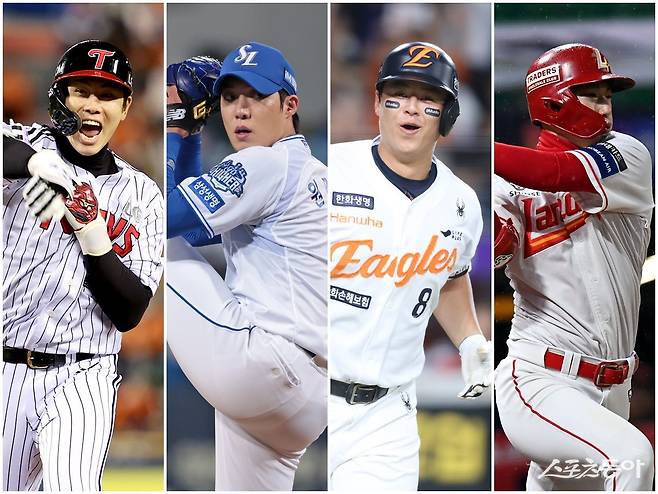 내년 FA로 풀리는 홍창기-최지훈-원태인-노시환, 다년 계약 여부에 쏠리는 시선