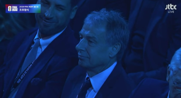 홍명보호 잘되나 보자… '한국축구 역대 비호감 1위' 클린스만, 월드컵 조주첨 참석