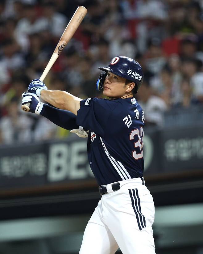 국내최고 포수도 33홈런→30홈런 폭발하는 마법…김재환이 어떻게든 두산을 떠나려 한 이유