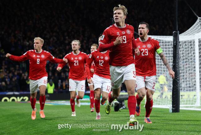 '북중미월드컵 1차전 유력 후보' 덴마크