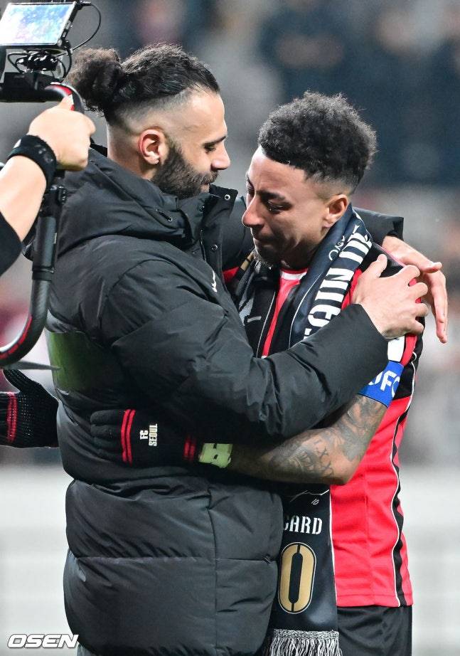 린가드 결국 눈물 펑펑 쏟았다