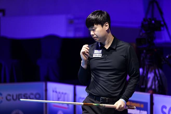 '세계랭킹 1위' 韓 3쿠션 간판 조명우, 2연속 월드컵 우승 향해 순항...'당구천재' 김행직도 16강行