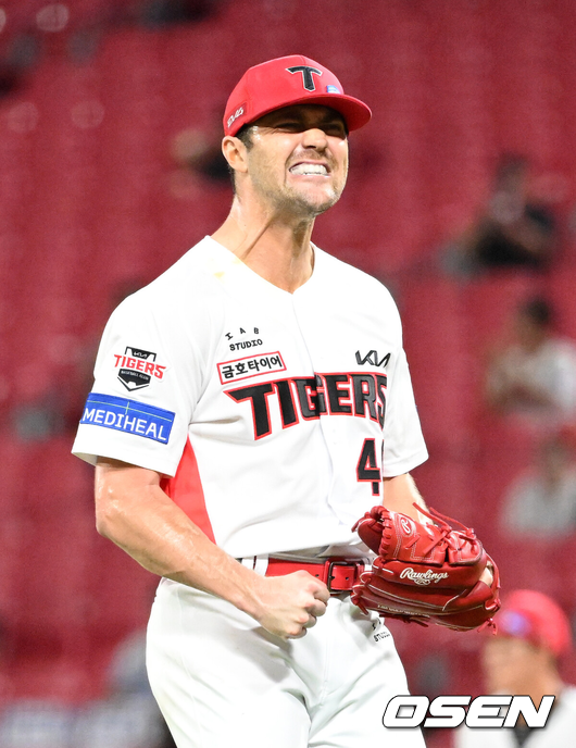 KIA 우승 에이스 잡았기에 158km 외인도 동행인가...25 원투펀치 재가동 가능성 UP, 관건은 이닝이다