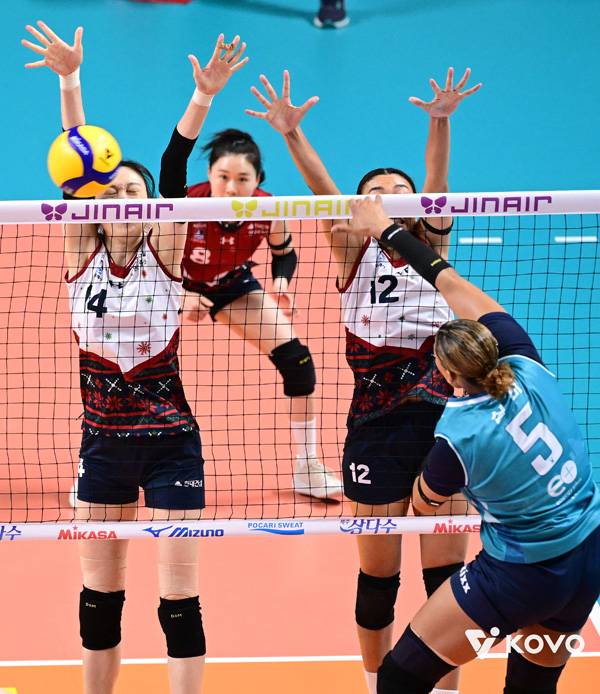 장충을 뒤덮은 ‘통곡의 벽’...현대건설 GS 꺾고 4연승, 1위 도로공사와 4점 차! [MK현장]