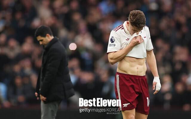 81분 동안 볼 터치는 고작 15회… 자책골로 버틴 아스널, '실종된' 요케레스 두고 아르테타는